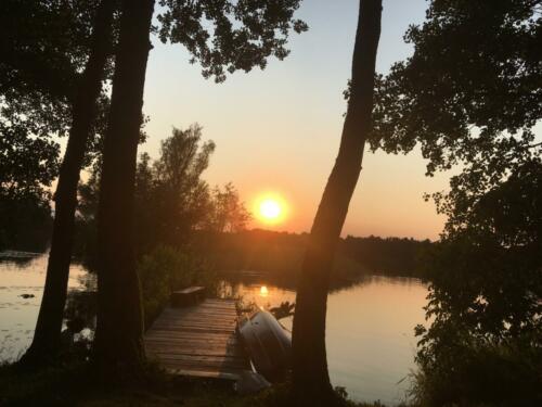 zachód na pomoście